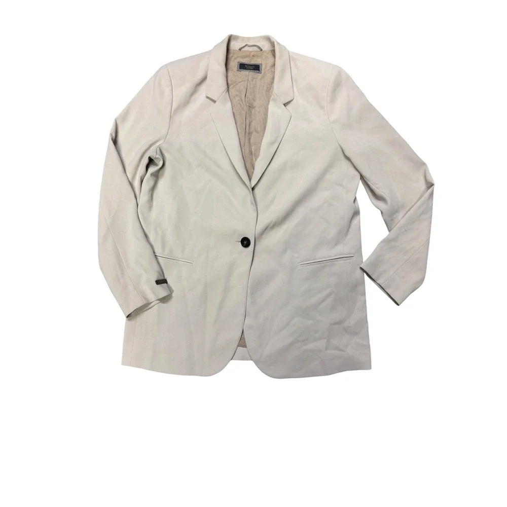 Peserico Mens Beige Single‎ Button Blazer Jacket Made in Italy Size 48